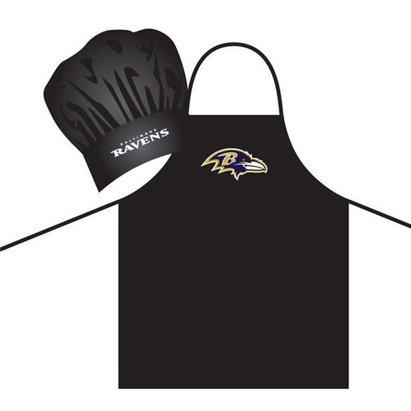 Pro Specialties Group Baltimore Ravens Apron and Chef Hat Set 5717546512